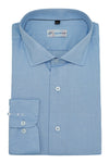 Blue Broad Twill Designer Cotton Shirt