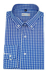 Blue With White Checked Cotton Shirt