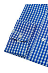 Blue With White Checked Cotton Shirt
