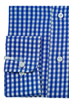 Blue With White Checked Cotton Shirt