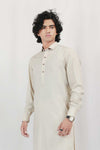 Beige Wash & Wear Designer Shalwar Kameez