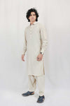 Beige Wash & Wear Designer Shalwar Kameez