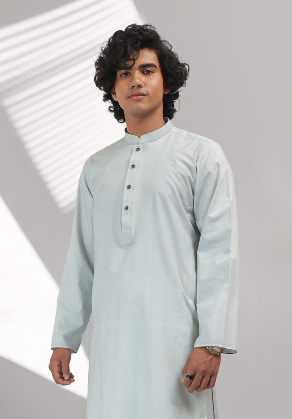 Ice Blue Karandi Kurta Shalwar