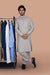 Light Grey Wash And Wear Designer Shalwar Kameez