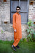 Mustard Orange Wash And Wear Designer Shalwar Kameez