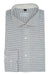 Marl Blue Horizontal Self Stripped Designer Cotton Linen Shirt