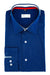 Electric Blue Dotted Designer Cotton Shirt