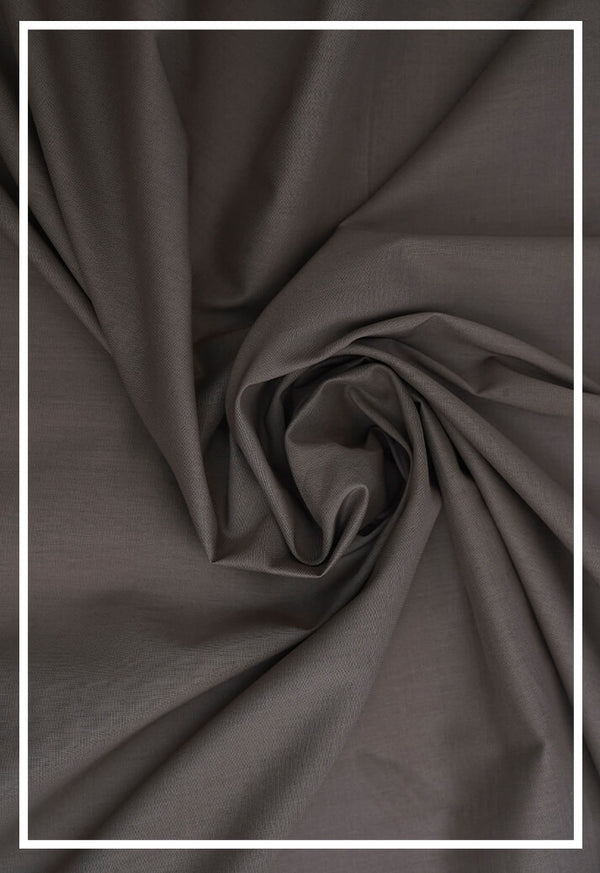 Premium Cotton Charcoal Grey Fabric
