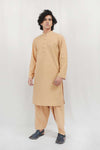 Tan Brown Karandi Kurta Shalwar
