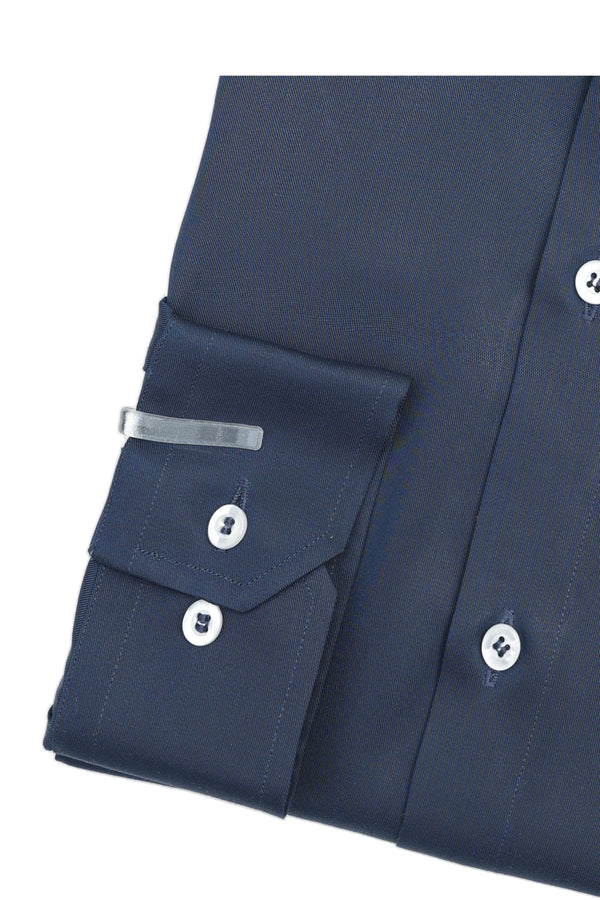 Navy Blue Formal Cotton Shirt