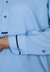 Sky Blue Light Wash And Wear Designer Shalwar Kameez